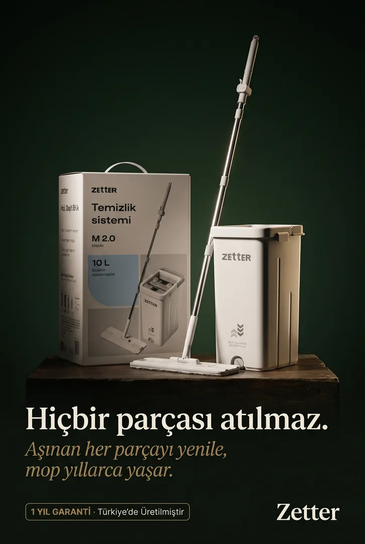 Zetter temizlik sistemi — hiçbir parçası atılmaz